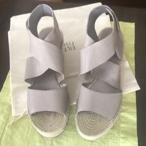 Eileen Fisher Willow espadrille in oyster